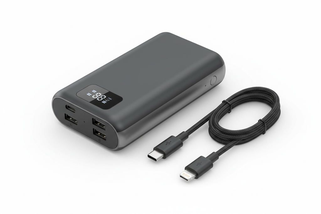 power bank with white background